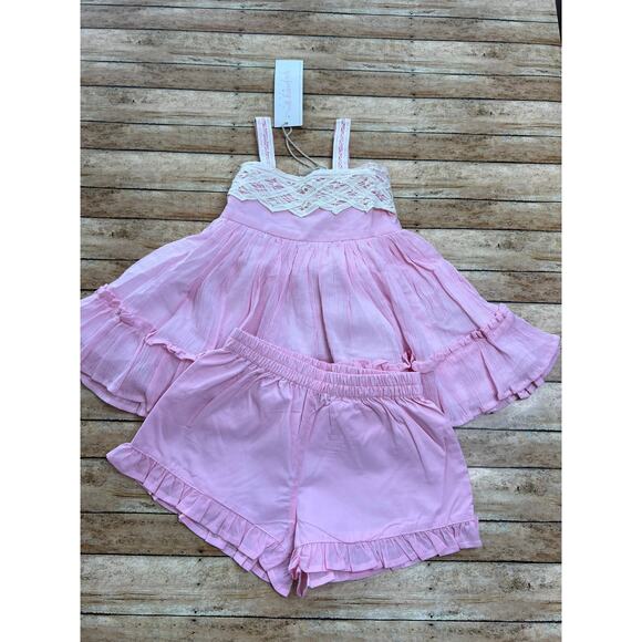 NWT Well Dressed Wolf Cotton Candy Seaside Tunic Set 4T - Picture 1 of 3